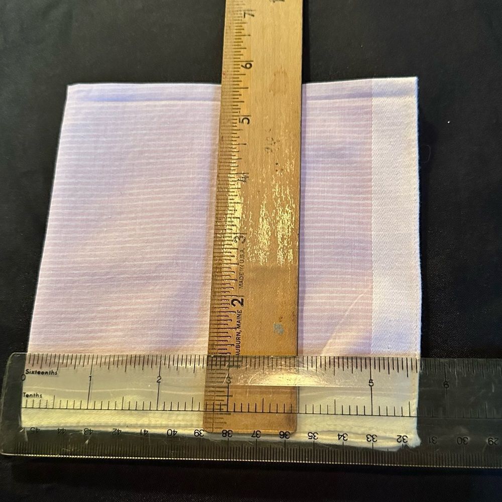 Set of Three Vintage Ladies Pink and White Cotton Handkerchiefs - Picture 9 of 11